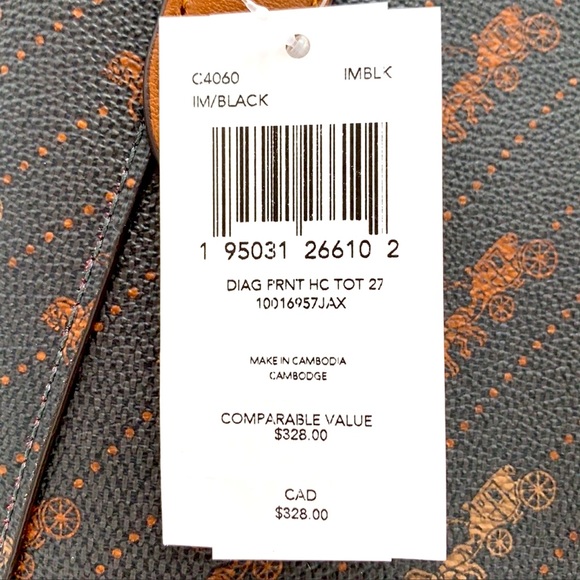 NWT Coach Horse And Carriage Tote 27 - Picture 16 of 16
